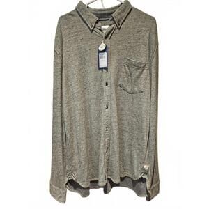 Surfside Supply Shirt Mens XL Thyme Heather Sage Long Sleeve Button  NWT  Ret$95